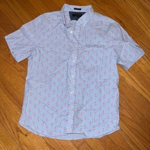 Banana republic size Large button down flamingo